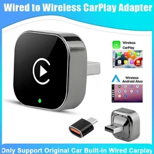 2 in 1 USB Auto Wireless CarPlay Adapter For iPhone Wireless Dongle Plug ＆ Play
