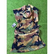 Slowtide Camo Sherpa Poncho Hooded Pullover SM/MED
