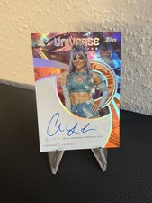 2025-26 Topps WWE Universe - Candice LeRae - Orange Warp On-Card Autograph /25