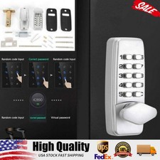 Mechanical Keyless Entry Door Lock Digital Code Keypad Knob Combination Deadbolt