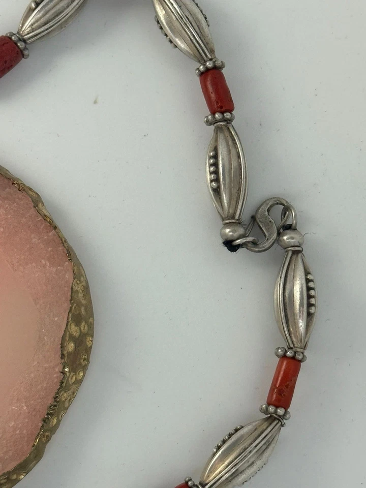 Collana In Argento 925 Corallo Rosso  - Immagine 2 di 4