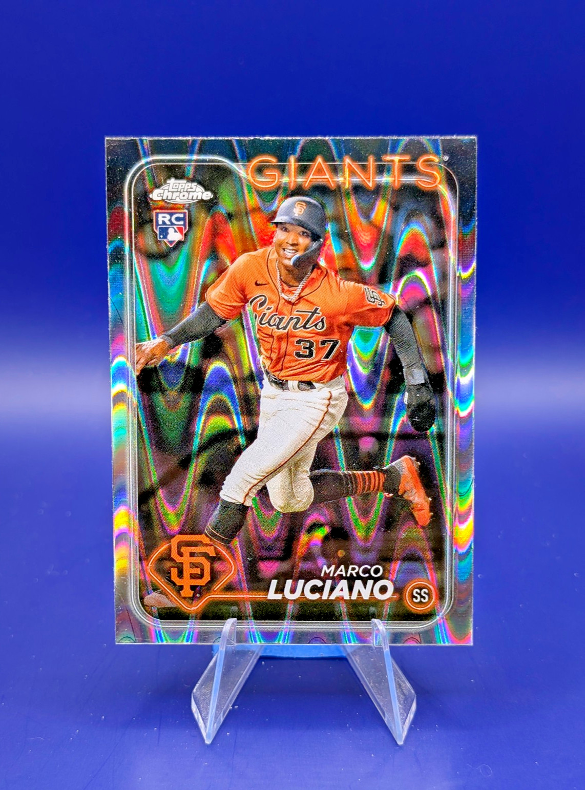 2024 Topps Chrome - Marco Luciano #210 RayWave Refractor (RC)