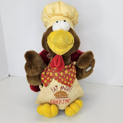 Dandee Thanksgiving ''Eat More Chicken'' Singing Turkey Chef Plush