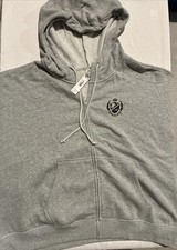 New Victorias Secret PINK Campus Hoodie XXL Logo Varsity Full Zip NWT