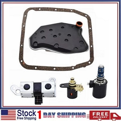 1998-04 AODE 4R70W Ford Trans Solenoid New Service Set w/ Harness & Filter Kit