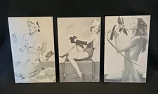 Vintage Beautiful Women Lot Of 3 Risque Arcade Cards - Made in USA 
