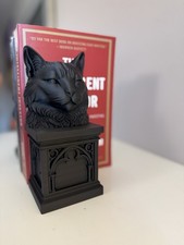 Set of 2 Black Cat Bookend Gothic Cat Book Holder Decorative Bookend Home Decor