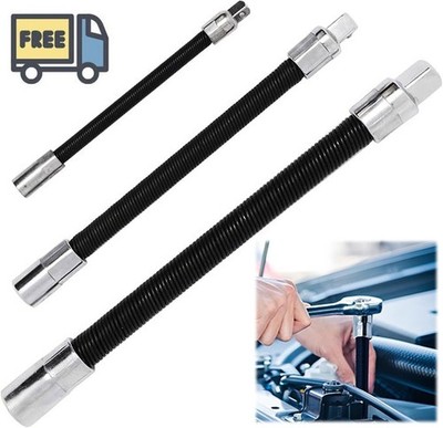 3Pcs Flex Socket Extension Bar Set 1/2'',3/8'',1/4''