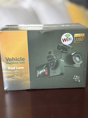 Dual Lens Dash Cam WiFi Full HD 1080p Vehicle Black Box DVR w/ 170° Wide Angle