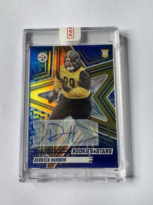 Derrick Harmon Pittsburgh Steelers Panini R&S 2025 BLUE ROOKIE AUTO SP /99