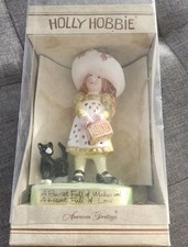 1971 American Greetings HOLLY HOBBIE with Tuxedo cat  Figurine