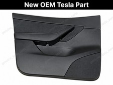 20-24 Tesla Model Y Front Lh Door Panel Black Oem 1497294-91-b