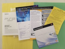 SONY PlayStation 2 PS2 Instruction Manual Bundle For Console Only SCPH-77001