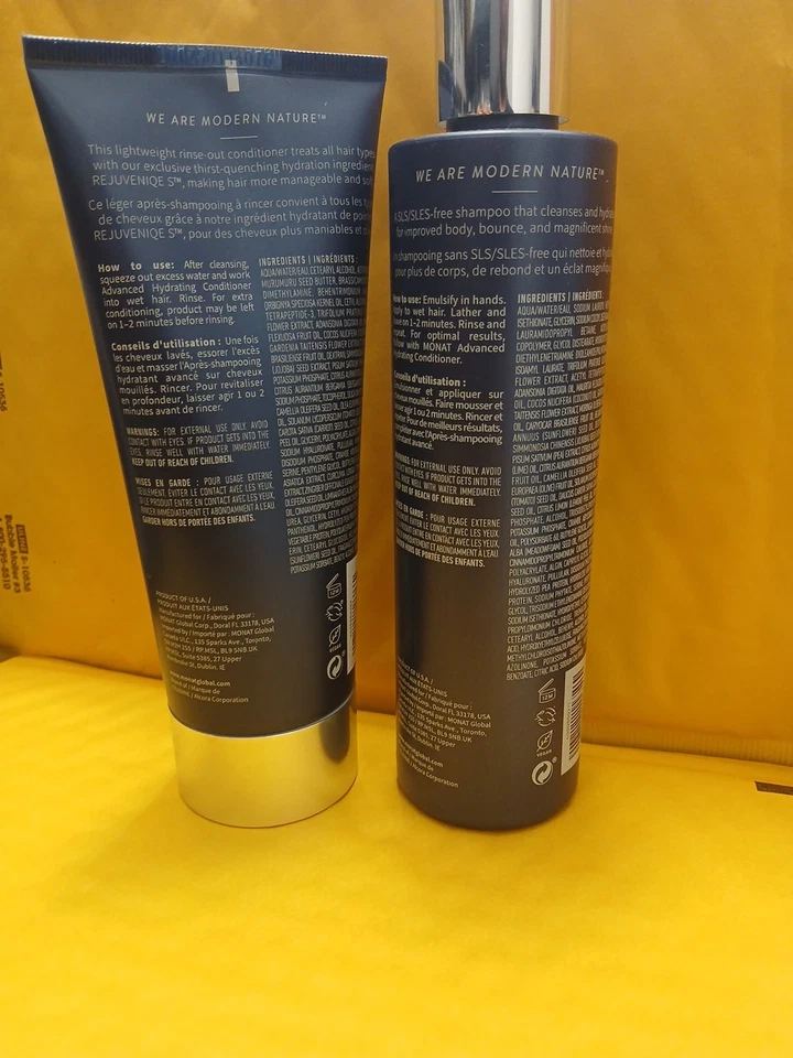 Champú y acondicionador hidratante avanzado MONAT nuevo envío gratuito Foto 3 de 4