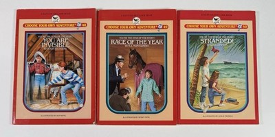 Choose Your Own Adventure # 48, 49, 50 You are Invisible, Stranded, Race of Year