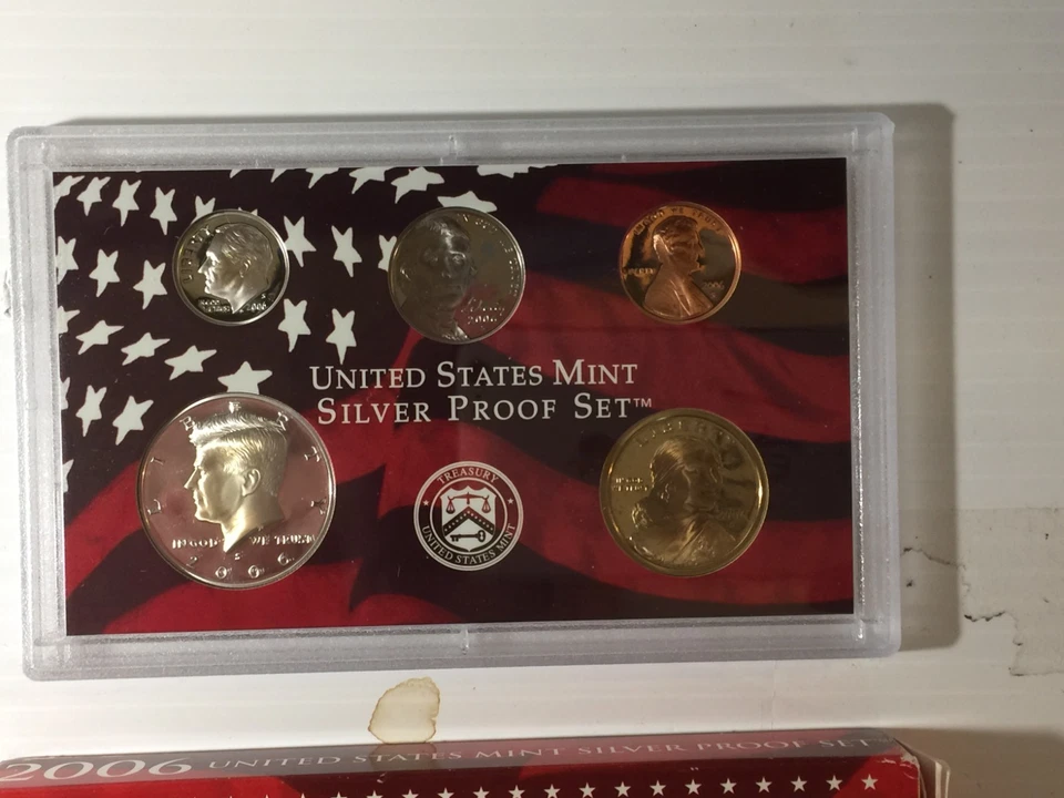 2006-S US MINT SILVER PROOF SET 10 Gem Coins In Original Box and COA OGP - Image 2 of 4