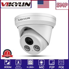 Vikylin Ethernet Turret Night Version 5MP Network IP Camera Onvif CCTV MIC 2.8MM