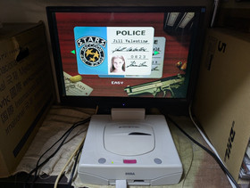 Sega Saturn White Console Power Memory BioHazard  Nights Box Manual