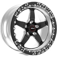 Weld S71 17x10 Black Forged Wheel With For 5x127 Bolt Pattern And Beadlock