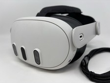 Meta Quest 3 128GB Standalone VR Headset Only with Elite Headstrap and Cable
