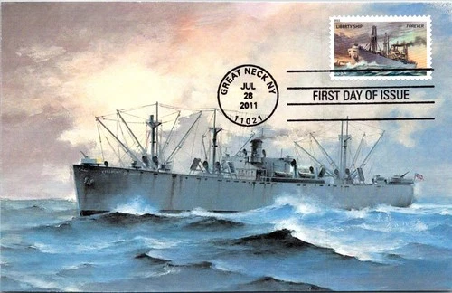 Dr Jim Stamps Maximum Card Liberty Ship Forever Fdc