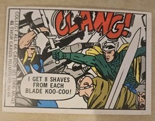 MCG 1966 Donruss Marvel Super Heroes #61 Thor ?8 shaves from each blade Koo-Coo?