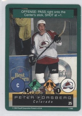 1995-96 Playoff One on One Challenge Peter Forsberg #25 HOF 9xj