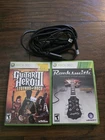 Rocksmith Authentic Guitar Games With Cable & Guitar Hero 3 LOR XBOX 360