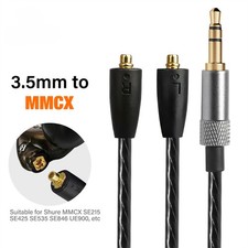 3.5mm to MMCX Cable Lossless Sound For Shure SE215/425/535/846 UE900 Headphones
