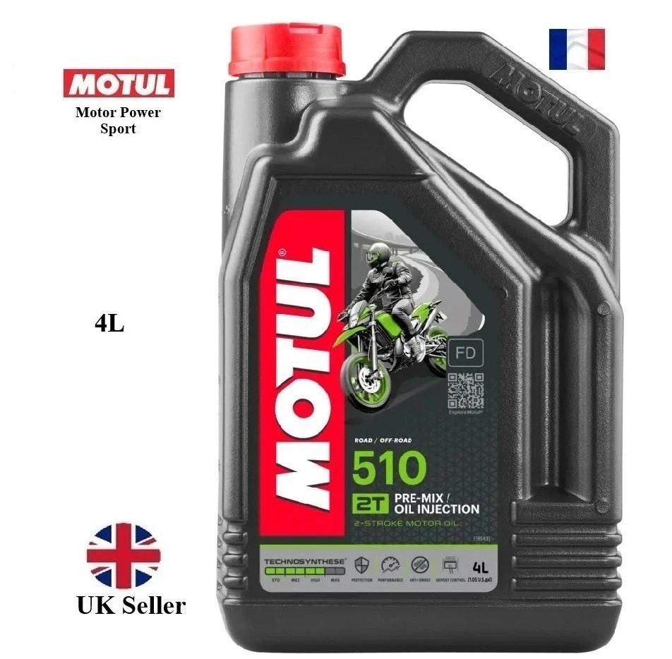 Motul 510 2T 2 Stroke Ester Synthetic Motorcycle Engine Oil - 4 Litres 4L