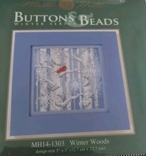 MILL HILL BUTTONS BEADS AUTUMN WOODS MH14-1303 CROSS STITCH KIT WINTER SERIES