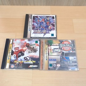 Sega Saturn Console Bundle 2 Controllers 6 Games & memory NTSC-J HST-3220 White