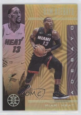 2019-20 Panini Illusions Trophy Collection Yellow /149 Bam Adebayo #112 10ba