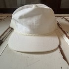 Vintage 1980's Yupoong White Snapback Hat Adjustable Adult Size Hat Baseball