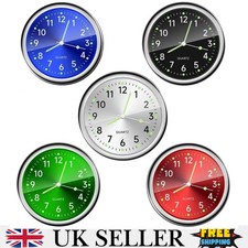 1� Mini Car Dashboard Clock Stick-On Watch Accessories For Truck Boat Vehicle UK