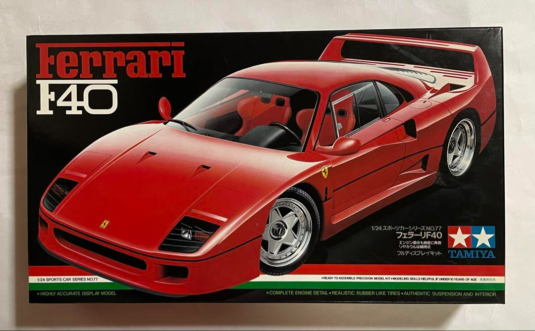 Tamiya Ferrari F40 1/24 プラモデル Tamiya Ferrari F40 1/24 Scale Sports Car Model Kit Unassembled | eBay