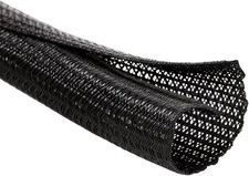 MGI SpeedWare Braided Split-Sleeve Wire Loom for 1 - 25ft, Black 