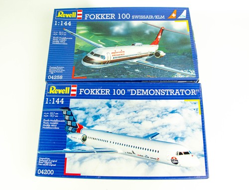 Revell 1/144 Airplane Lot of 3 Fokker 100 Demonstrator SwissAir Boeing 737-800 - Picture 2 of 5