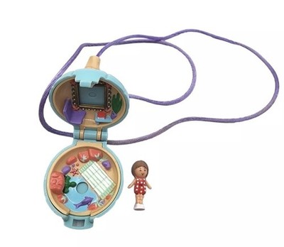 Vintage Polly Pocket 1991 Little Lulu In Her Seaside Locket Shell Halskette