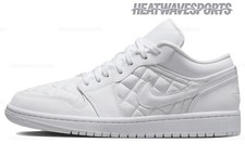 Wmns Air Jordan 1 Low 'Triple White Quilted' DB6480-100 Women New Sizes