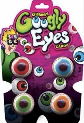 Full Box 12x Packs Googly Eyes Assorted Flavor Gummy Eyeballs Candy exp 5/26