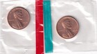 1970 P & D Lincoln Memorial Penny 1c 2Coins Set Mint in Cello #2015 — photo 4