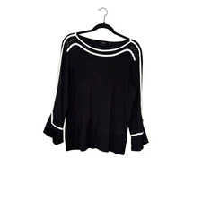 Rafaella Black and White Long Sleeve Top 