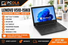 Lenovo V510-15IKB, i3 8GB 250GB SSD Win 11Prof. 15,6" Fingerprint Dolby DVD-RW