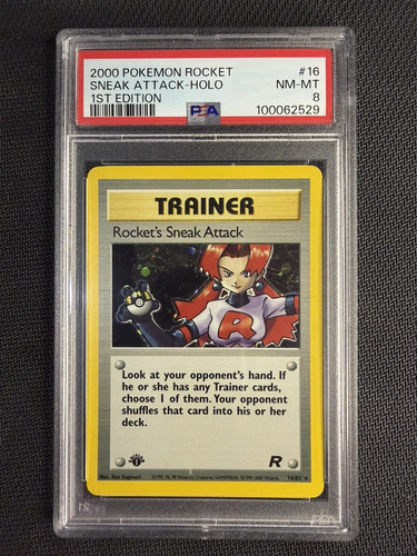 Rocket's Sneak Attack (1st Edition) graded PSA 8 for sale on eBay