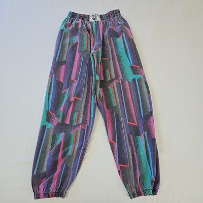 VTG 80s 90s Paradise USA Baggies MC Hammer Parachute Pants Elastic Size L USA