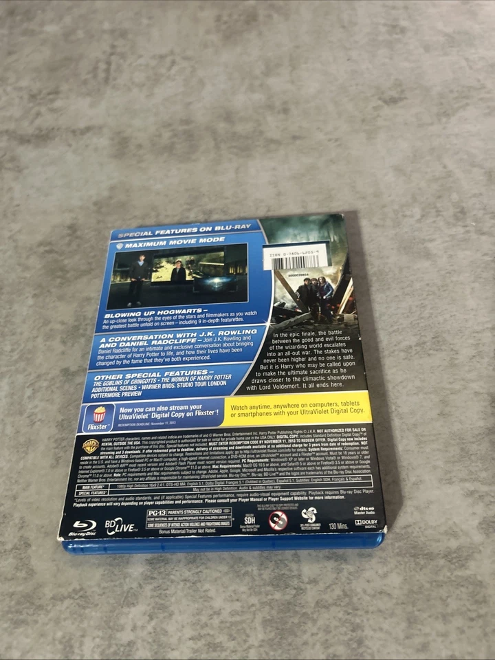 Harry Potter and the Deathly Hallows - Part 2 (Blu-ray+DVD) W/ Slipcover - Image 4 of 4