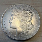 1921 Morgan Silver Dollar $1 Coin E Pluribus Unum 0.9 Fineness Silver