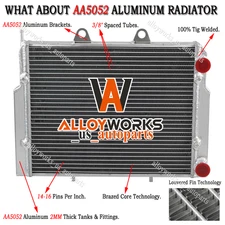 For 2007-2017 09 Polaris RZR570 RZR800 RZR800S Aluminum Radiator 1240319 1240444