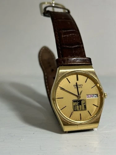 Vintage Seiko Men's Watch Quartz Needs Repair Or Parts